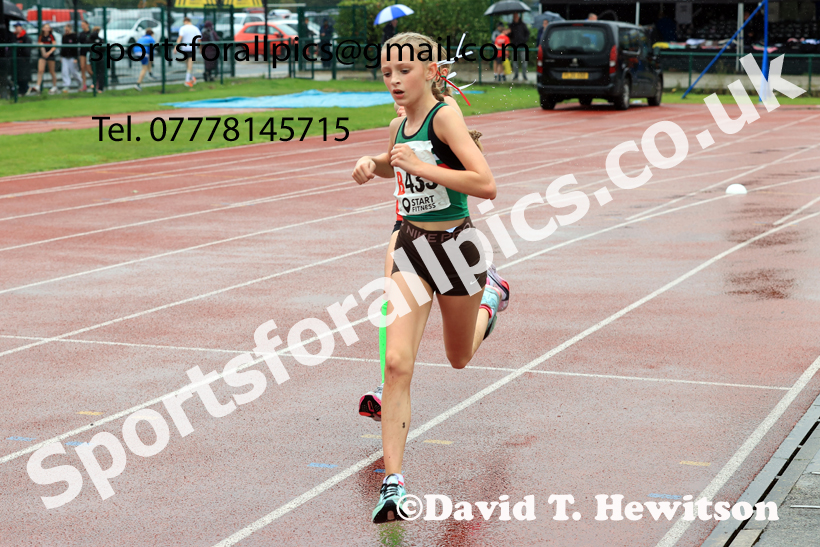 Girls Under-13s 2025 Northern Athletics Autumn Road Relays, Leigh, Lancashire. Photo: David T. Hewitson/Sports for All Pics